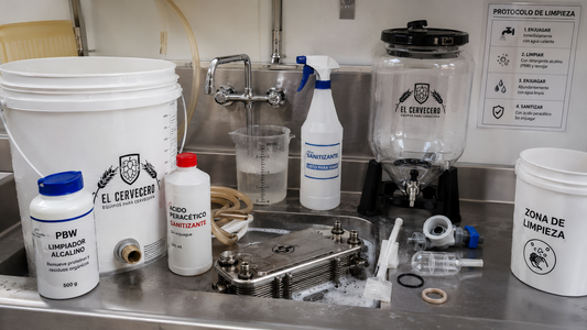 Limpieza y sanitización en la elaboración de cerveza artesanal