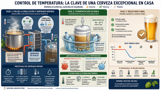 La magia de la fermentación: Cómo controlar la temperatura en tus primeros 20-50 litros