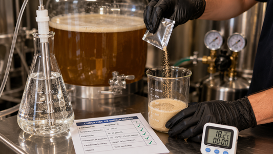 Proceso inoculacion levadura, cerveza artesanal - El Cervecero - Chile