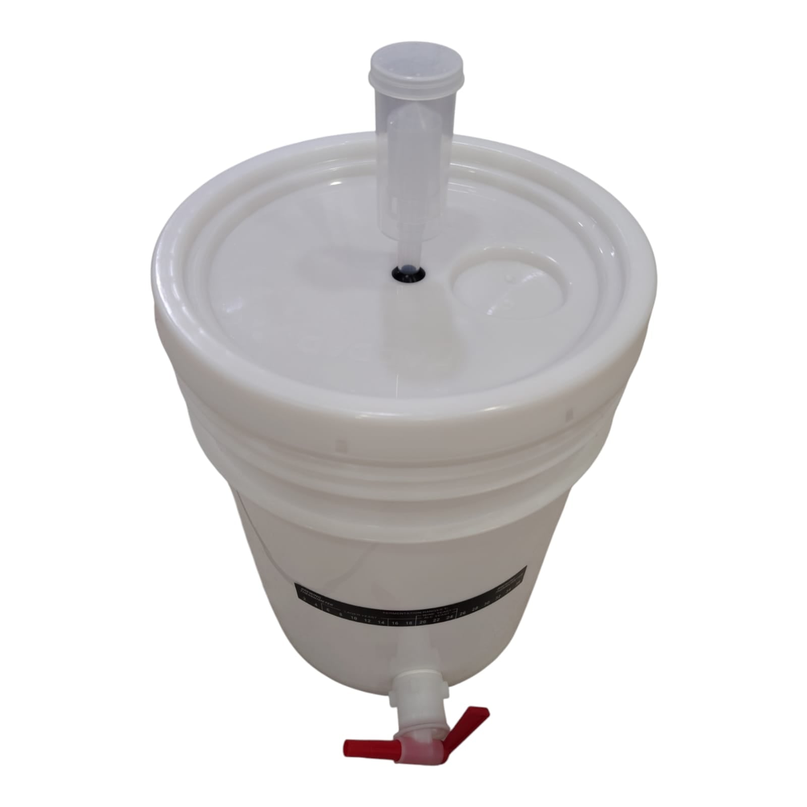Balde 20lt, incluye airlock, ideal para fermentar Cerveza, Kombucha y cualquier tipo de fermento, marca El Cervecero - Chile