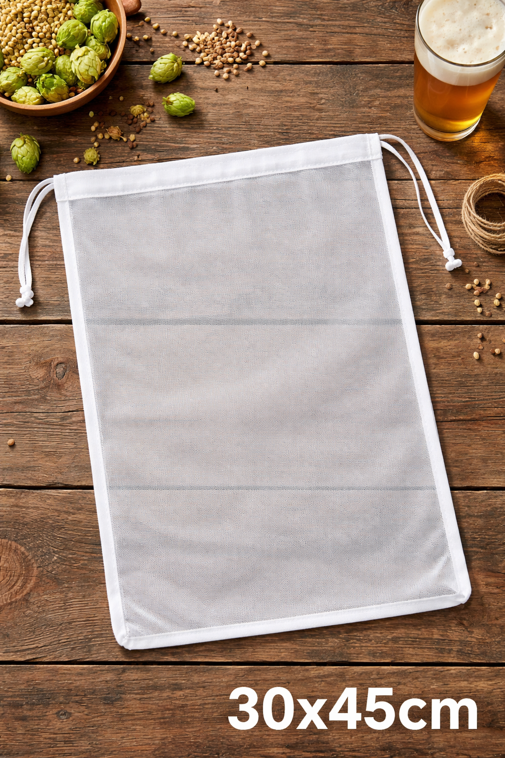 Bolsa Filtrado, Macerado, Lúpulo, Reutilizable 30x45cm (ancho x alto)