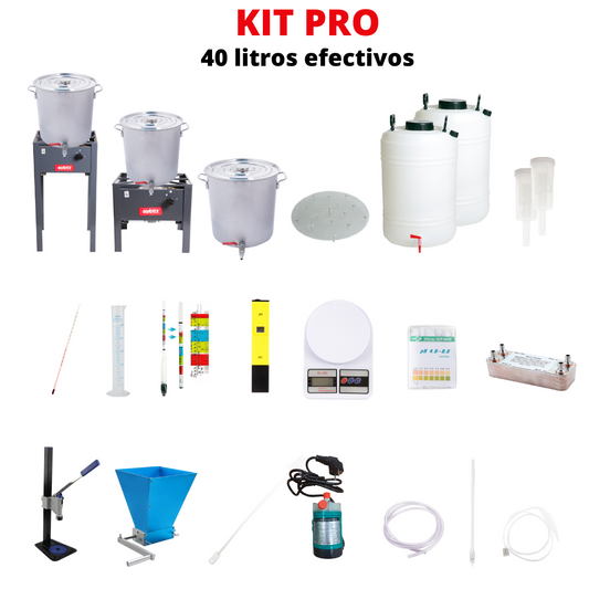 Kit pro 40 litros, equipamiento para hacer Cerveza Artesanal - El Cervecero - Chile