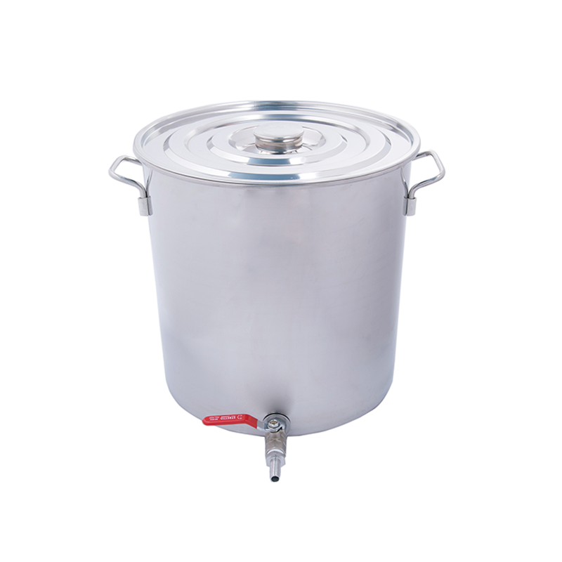 Olla 20lt para hacer cerveza artesanal - Acero inoxidable - El Cervecero - Chile