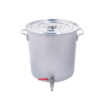 Olla 20lt para hacer cerveza artesanal - Acero inoxidable - El Cervecero - Chile